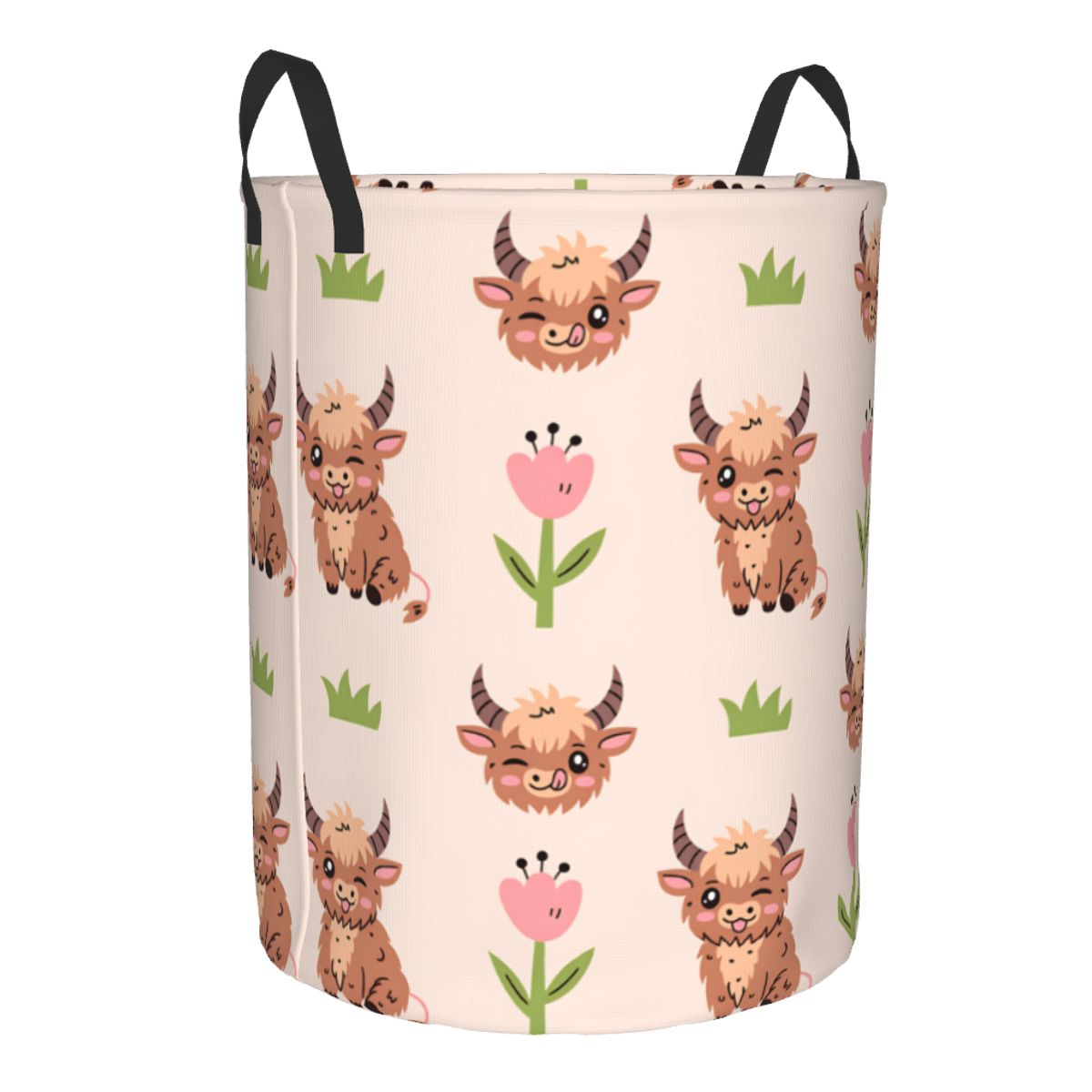 Cute Baby Highland Cows Laundr - Baby Nursery Laundry Basket 评论和价格