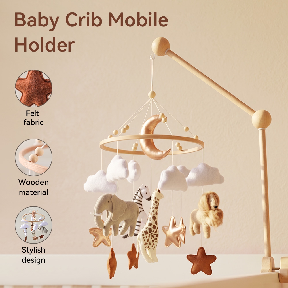 Crib Mobile Bed Bell Wooden Ba - Crib Mobile Musical 评论和价格