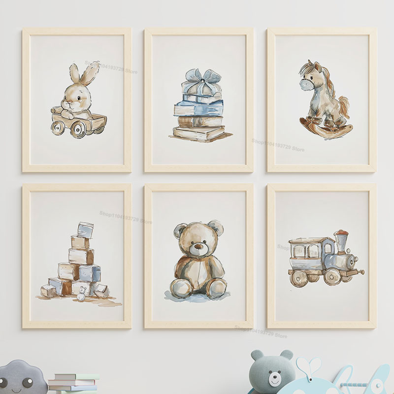 Nordic Style Cartoon Bear Hors - Baby Nursery Themes 评论和价格