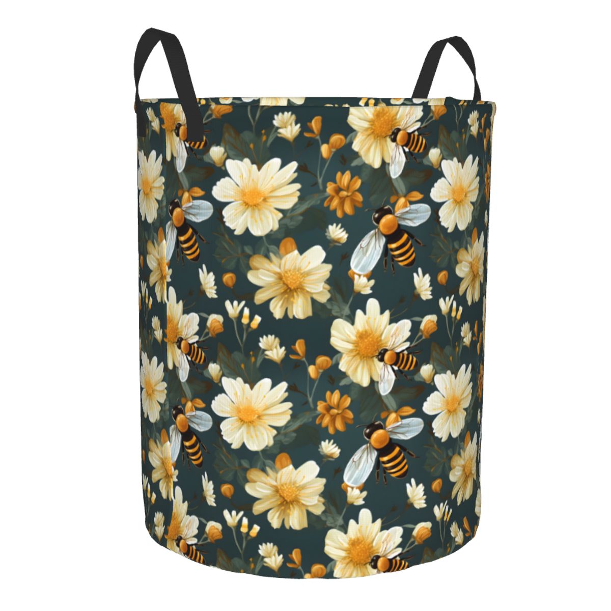 Honeycomb And Bee Pattern Laun - Baby Nursery Laundry Basket 评论和价格