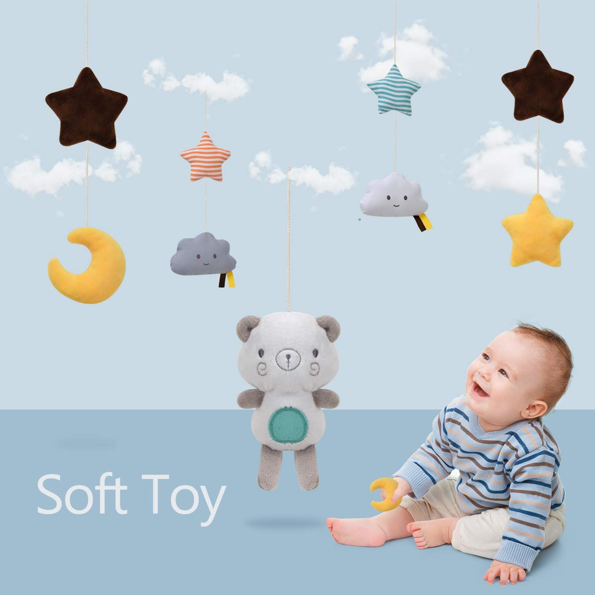 Baby Crib Mobiles Rattles Musi - Crib Mobile Musical 评论和价格