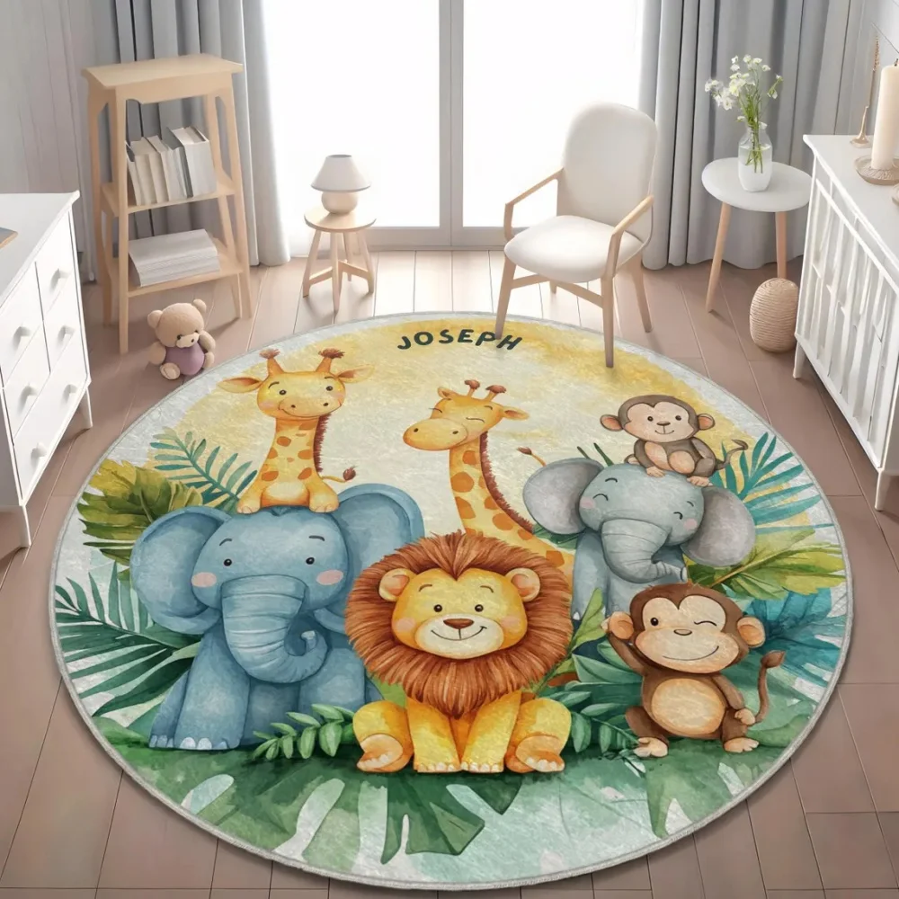 Wild Safari Animal Floor Mat G - Baby Nursery Mat 评论和价格