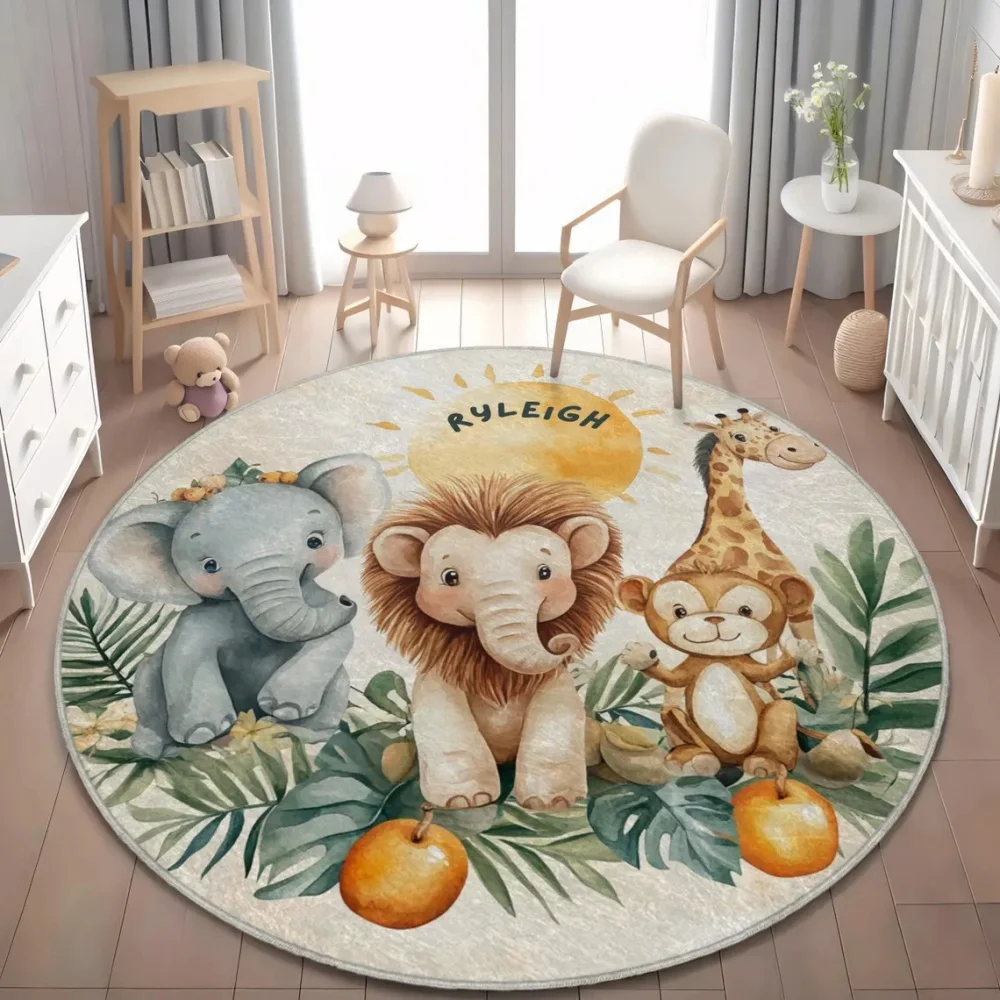 Wild Safari Animal Floor Mat G - Baby Nursery Mat 评论和价格