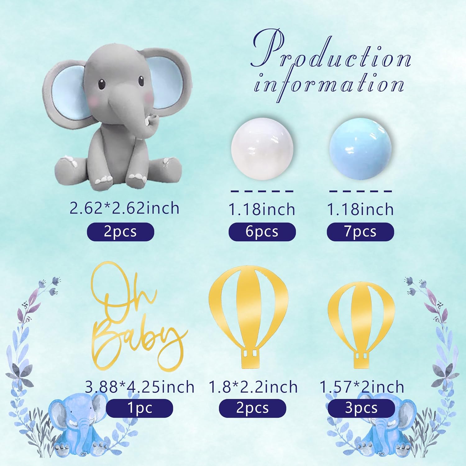 Elephant Cake Decoration Baby  - Baby Food Processor 评论和价格