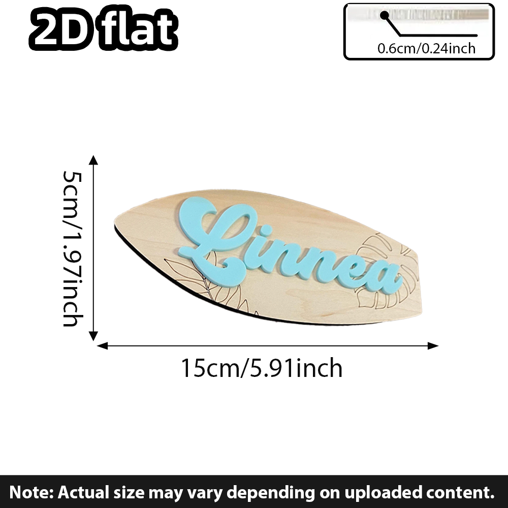 Surfboard Baby Name Signboard  - Baby Nursery Toy 评论和价格
