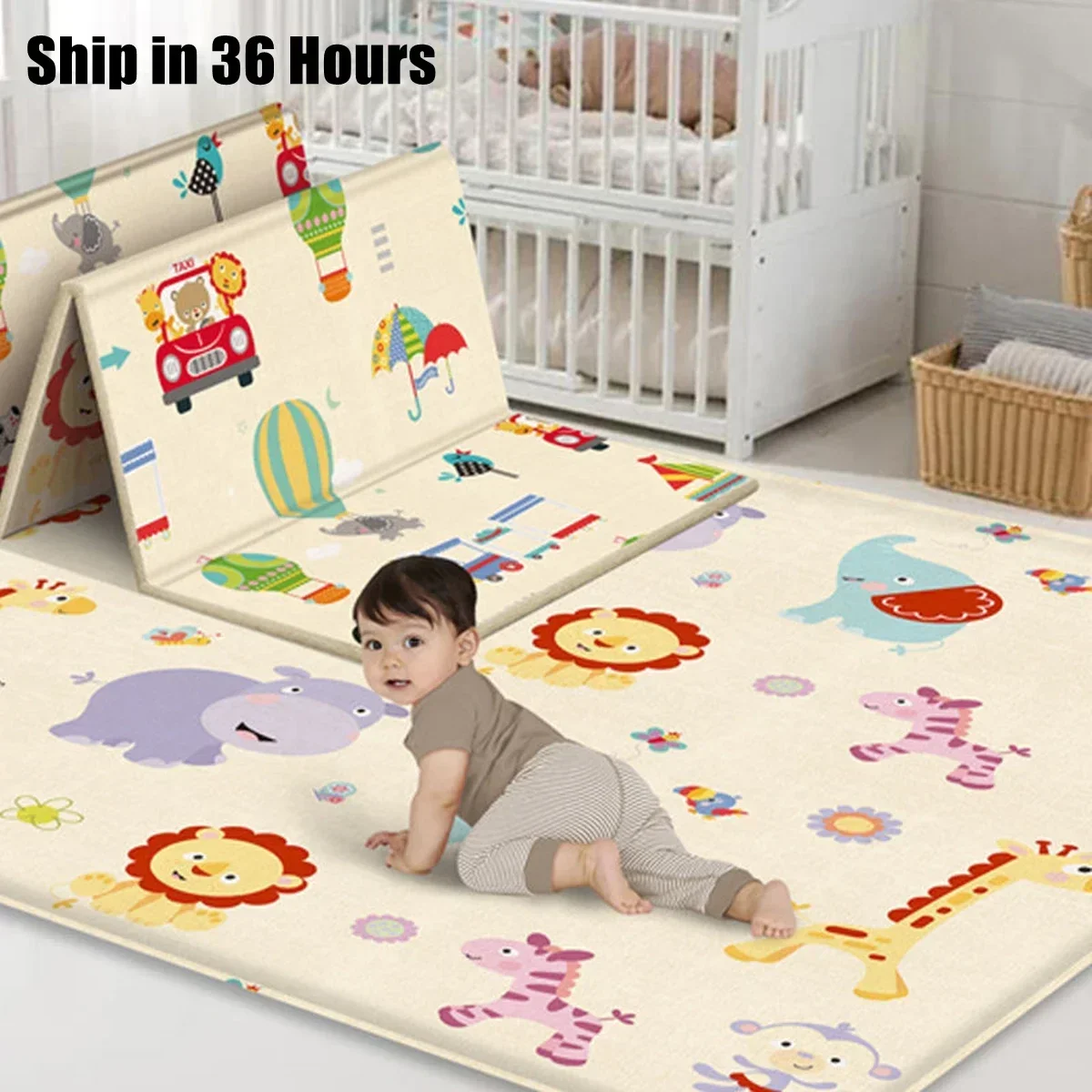 Educational Foldable Baby Play - Baby Nursery Mat 评论和价格