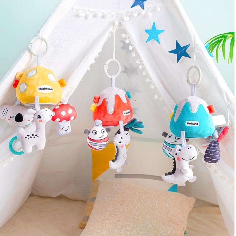 QX2D Plush Animal Crib Toy Pul - Crib Mobile Musical 评论和价格