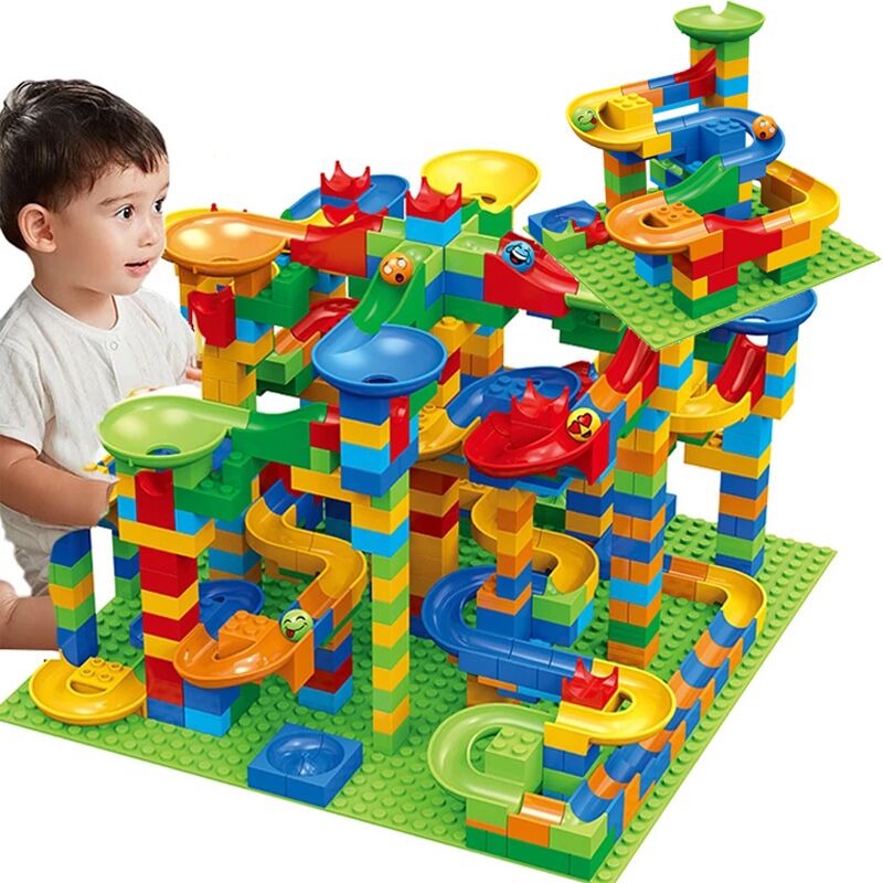 84-504PCS Marble Race Run Bloc - Lego Set Creator 评论和价格