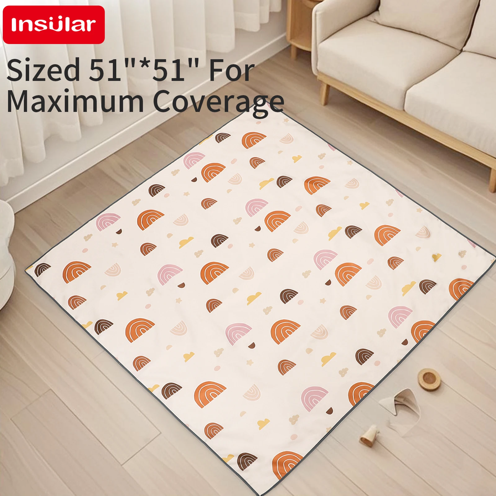 INSULAR Kids Educational Mattr - Baby Nursery Mat 评论和价格