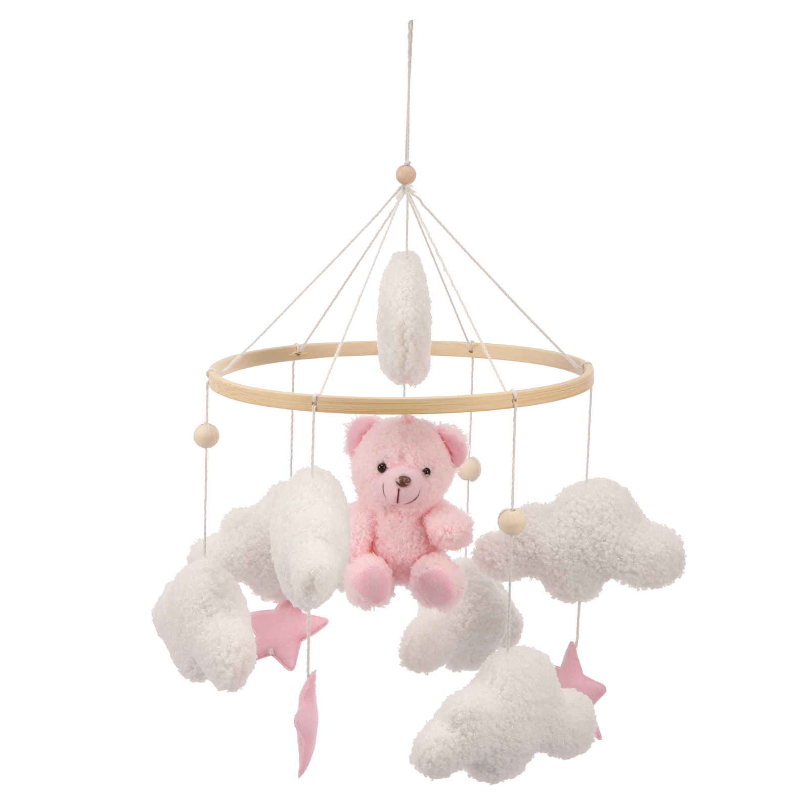 Crib Mobile Bed Bell Wooden Ba - Crib Mobile Musical 评论和价格