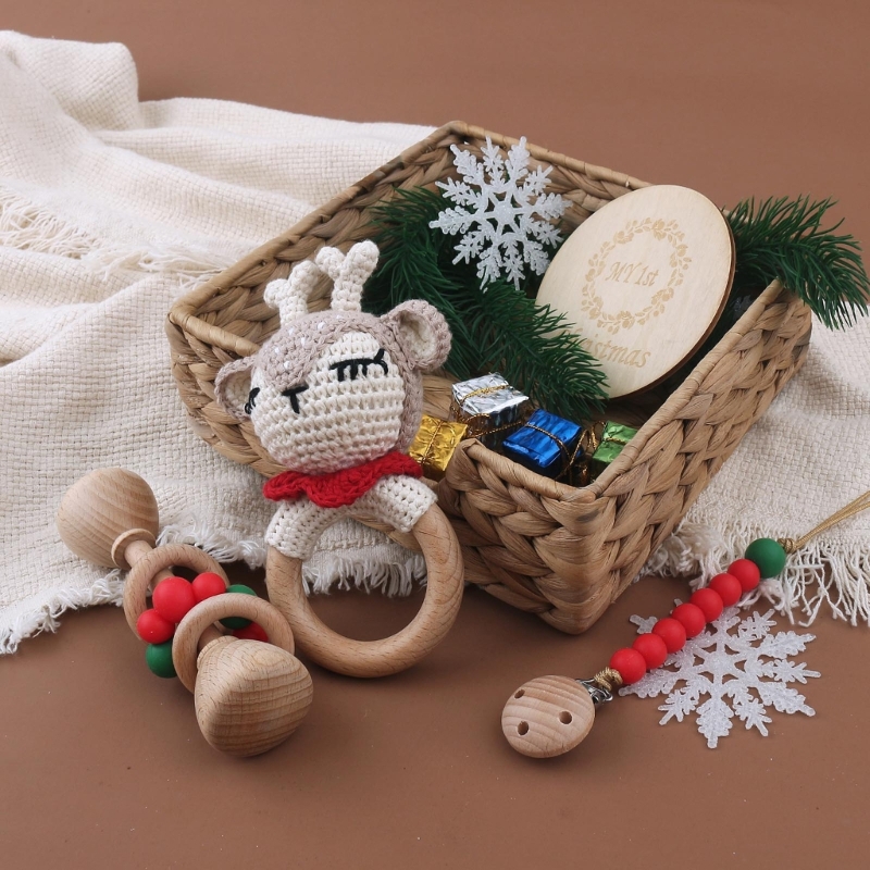1 Set Crochet Bunny Baby Rattl - Crib Mobile Musical 评论和价格