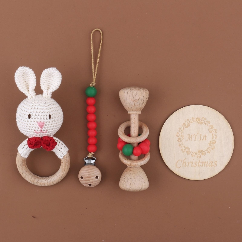 1 Set Crochet Bunny Baby Rattl - Crib Mobile Musical 评论和价格
