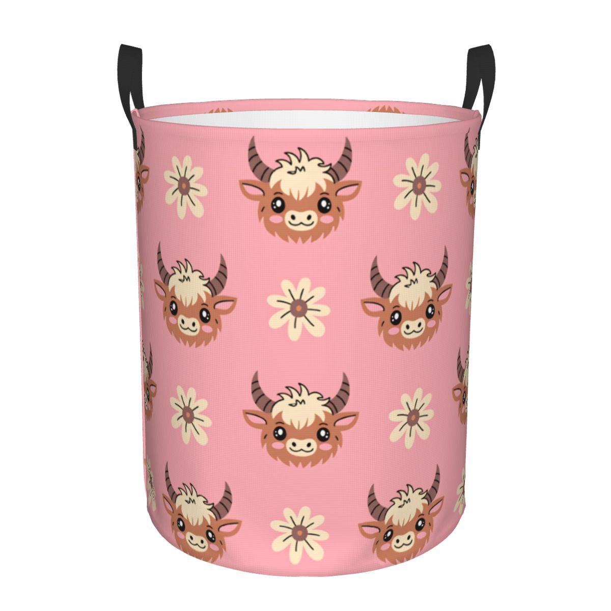 Cute Baby Highland Cows Laundr - Baby Nursery Laundry Basket 评论和价格