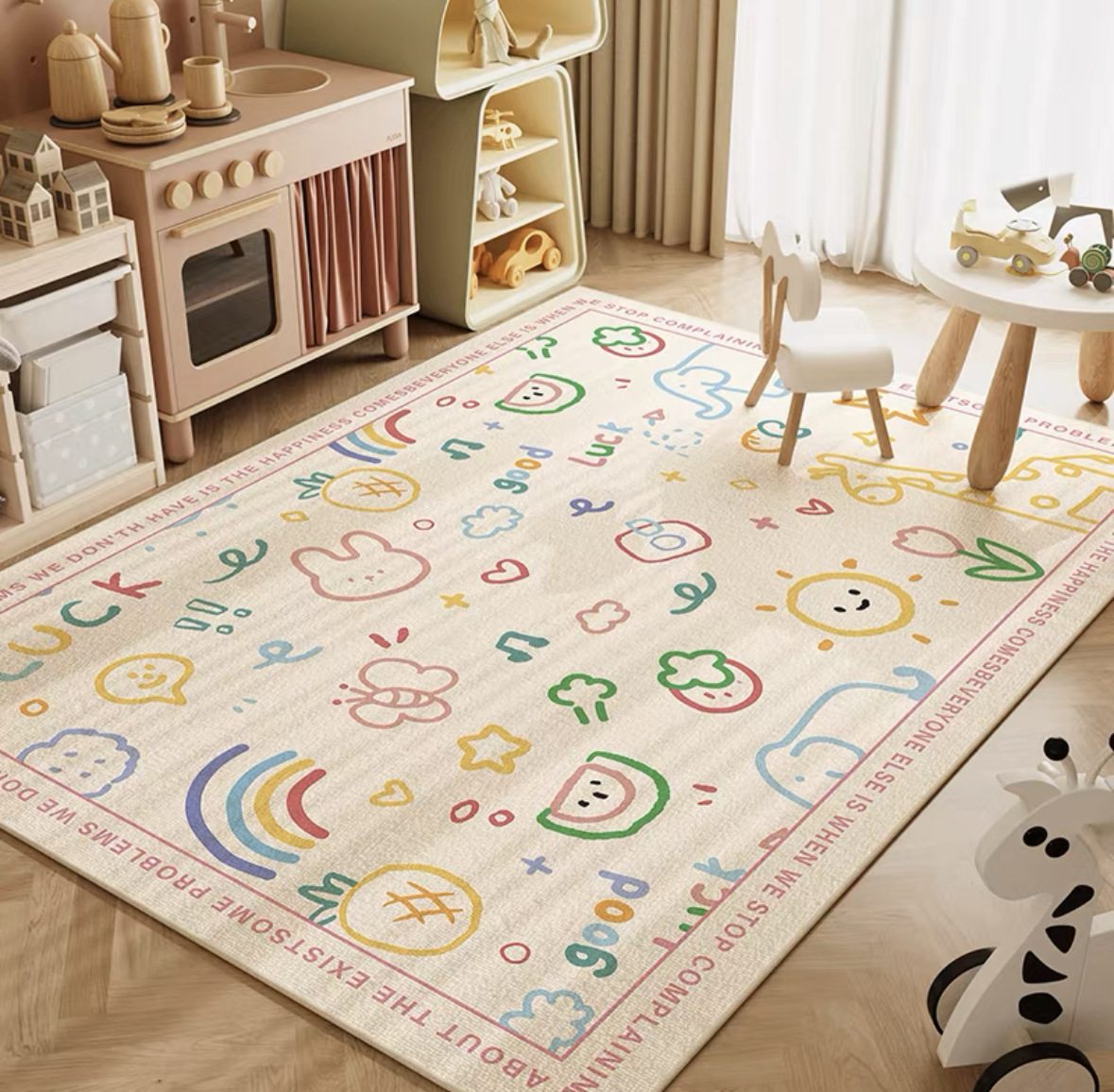 VIKAMA Neutral Cartoon Lion Ba - Baby Nursery Mat 评论和价格