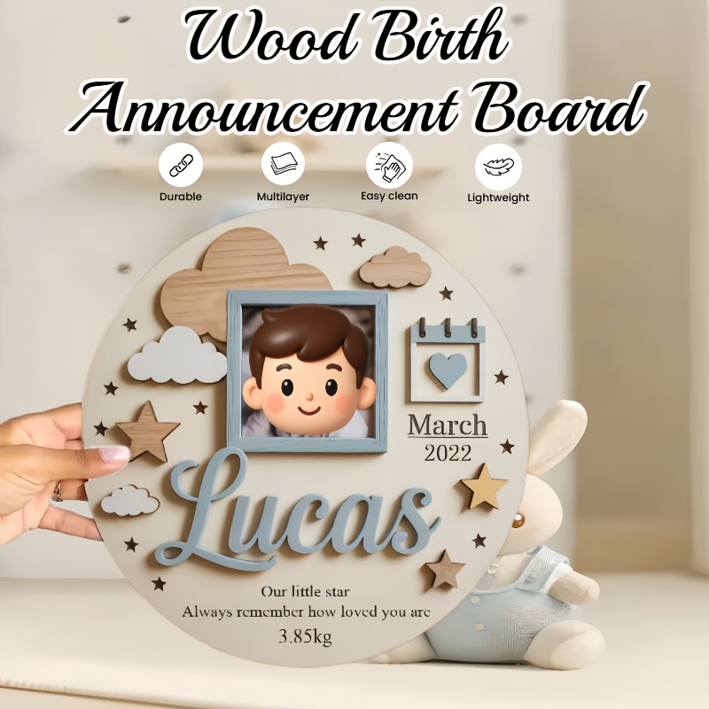 Personalized Baby Photo Frame, - Baby Nursery Toy 评论和价格
