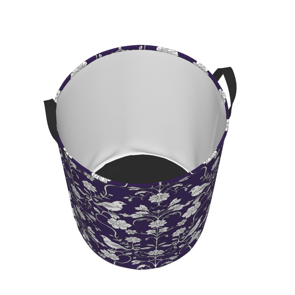 Birds And Flowers Pattern Laun - Baby Nursery Laundry Basket 评论和价格