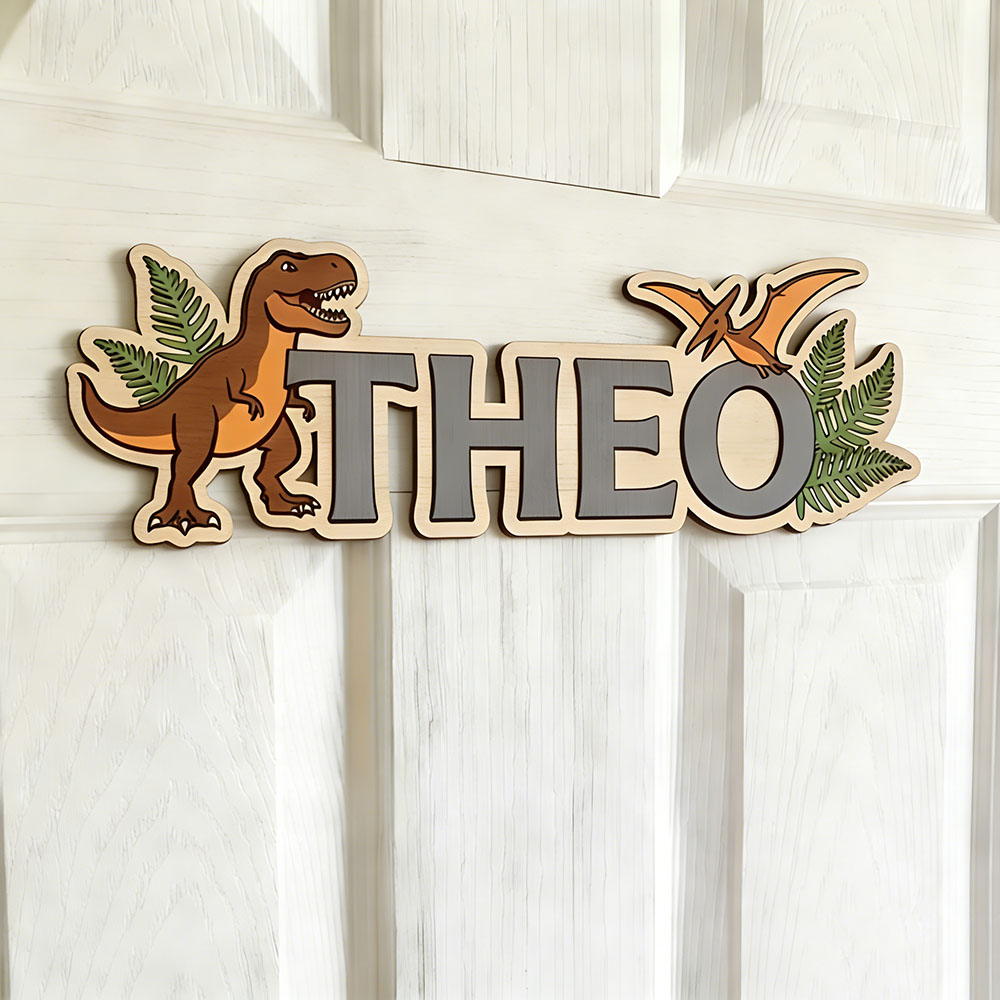 Personalized Dinosaur Name Sig - Baby Nursery Toy 评论和价格