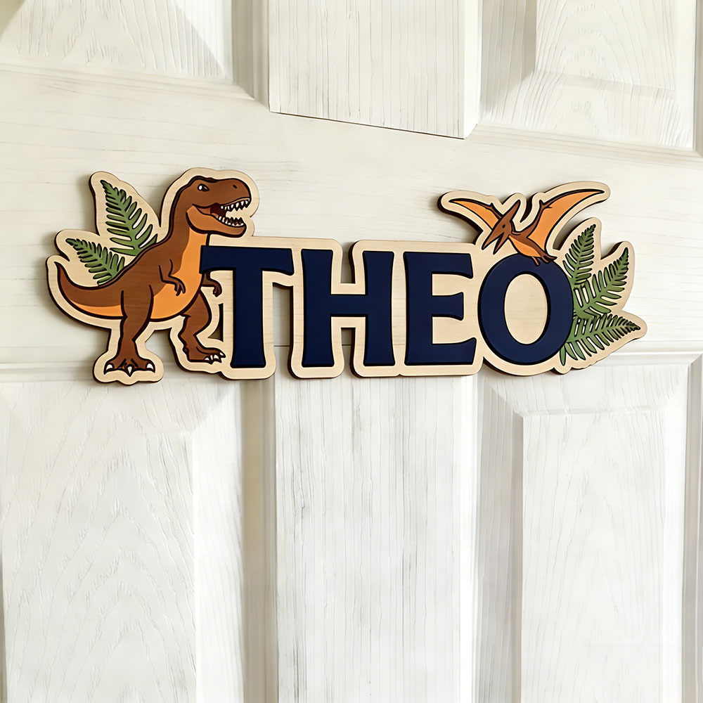 Personalized Dinosaur Name Sig - Baby Nursery Toy 评论和价格