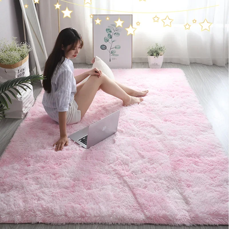 Pink Kids Carpet For Girls Bed - Baby Nursery Mat 评论和价格