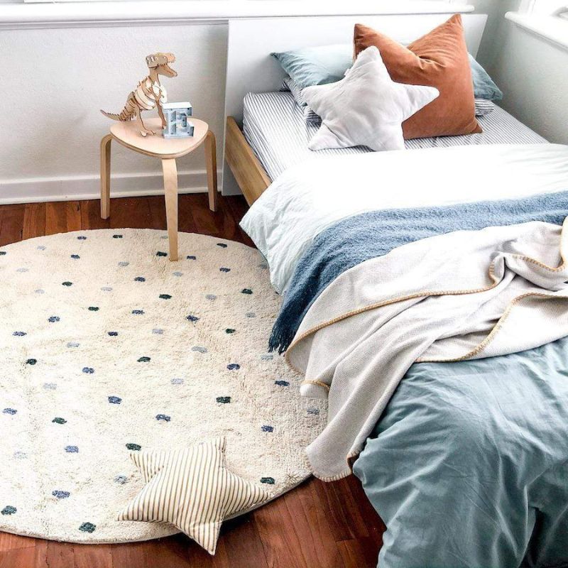 Dot Fluffy Carpet Living Room  - Baby Nursery Mat 评论和价格