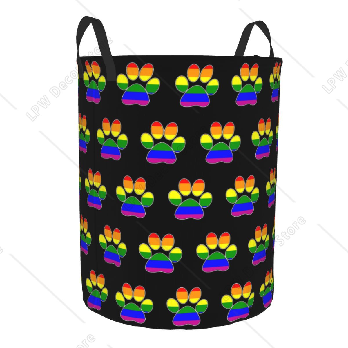 Custom LGBT Pride Gay Paw Laun - Baby Nursery Laundry Basket 评论和价格