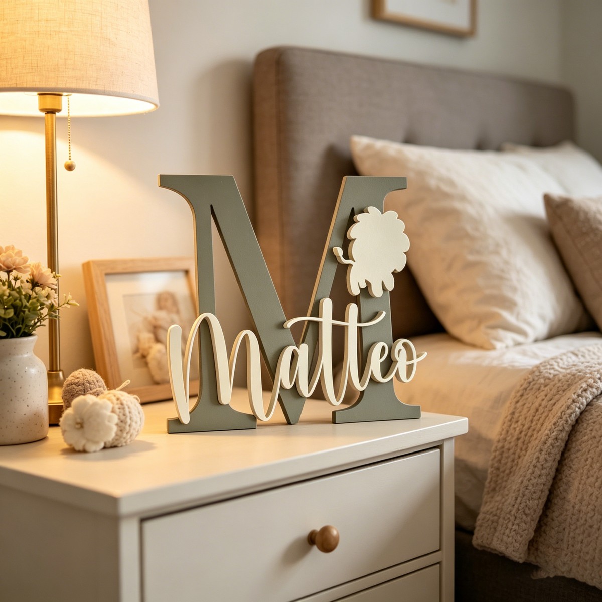 1Pc Custom Lion Name & Initial - Baby Nursery Toy 评论和价格