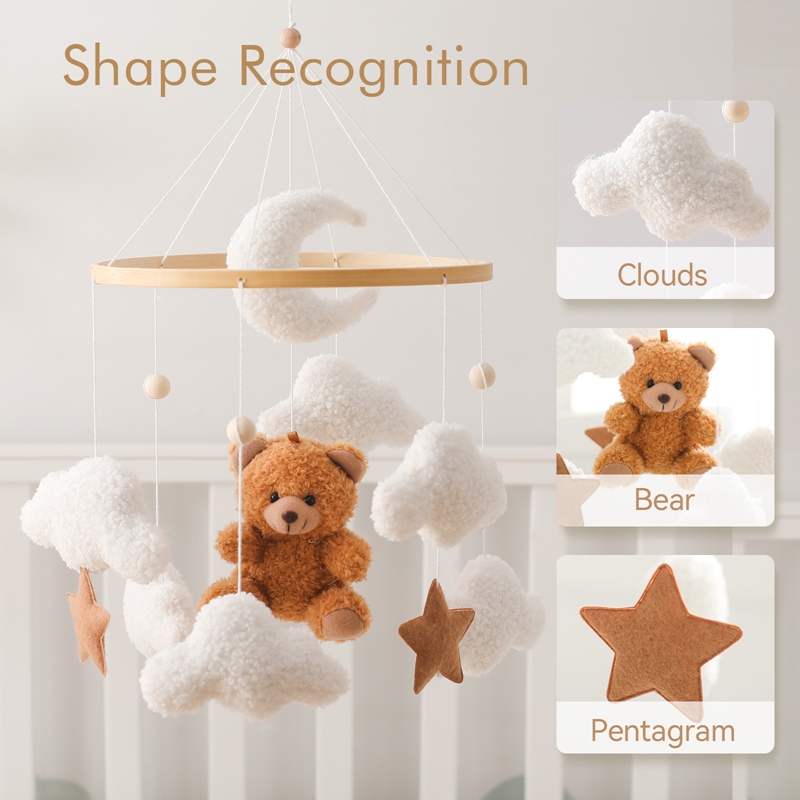 Teddy Bear Crib Mobile – 360°  - Crib Mobile Musical 评论和价格
