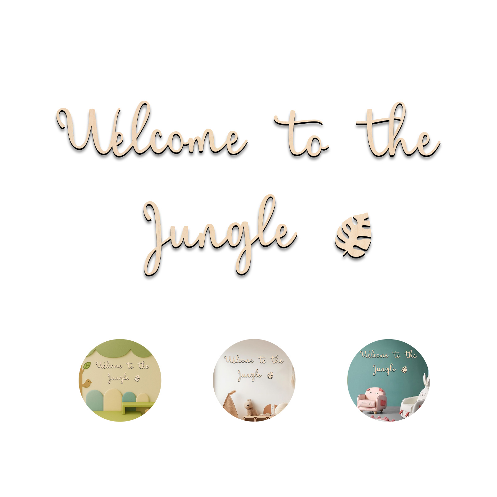 Welcome to the Jungle Wooden S - Baby Nursery Themes 评论和价格