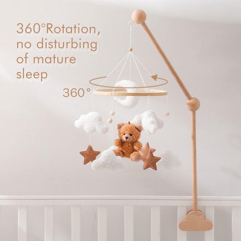 Wooden Crib Mobile Baby Bed Be - Crib Mobile Musical 评论和价格