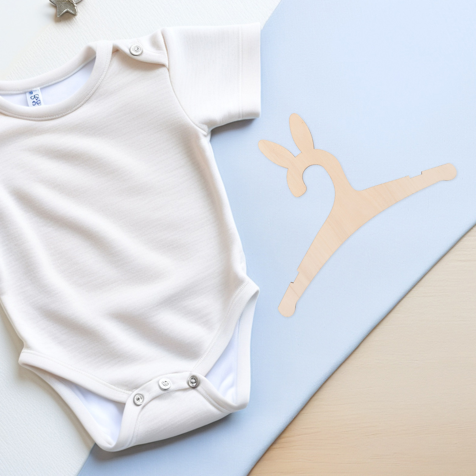 5Pcs DIY Wooden Baby Clothes H - Baby Nursery Themes 评论和价格